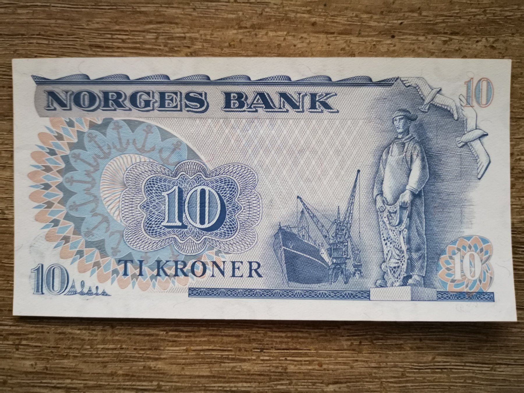 Banknoten: Norway 10 Kroner 1977 UNC – Neu (gemäss Beschreibung) aus Cousset von Patricio77 1