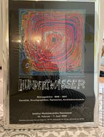 Hundertwasser Retrospektive Poster Kunst Orig.  Unterschrift