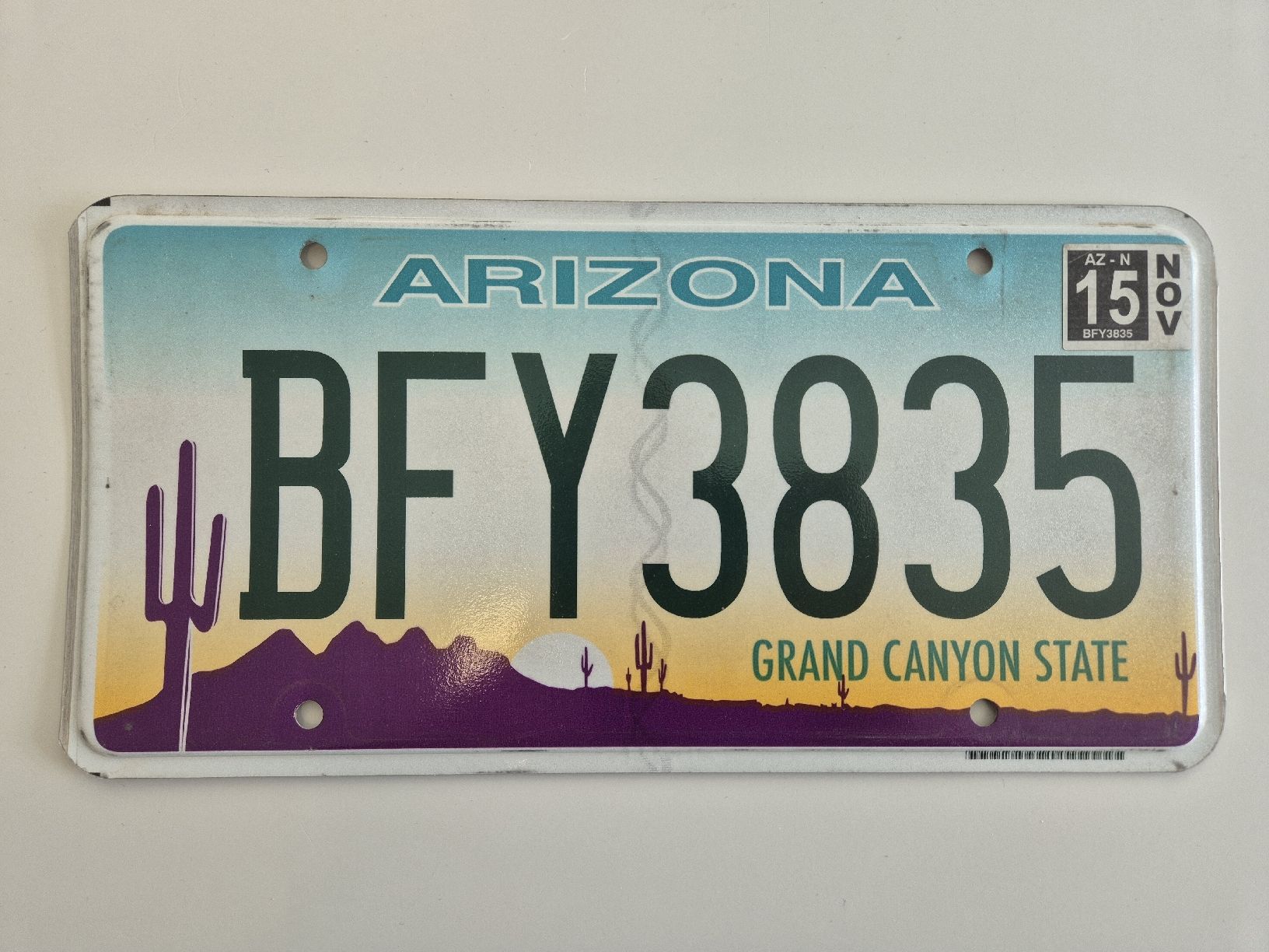 Insegne: US-Kontrollschild Arizona – Usato da Lachen SZ venduto da bow_wdl9