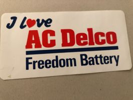 I love AC Delco freedom battery, Sticker