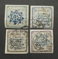 Persien/Iran 1902, Ovpt. gestempelte