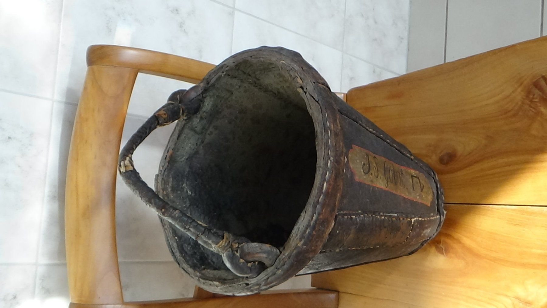 Altro per la casa: Feuerwehr Ledereimer Crèmines – Usato da Wiedlisbach venduto da Bobesch10 1