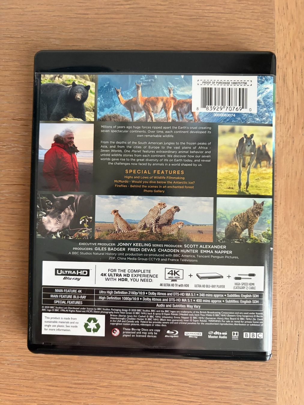 Tous les DVDs: SEVEN WORLDS ONE PLANET 4K + BLU RAY – D'occasion à Geneve par tigre69 1