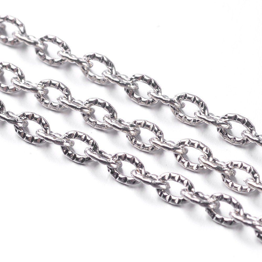 Catenine: Kette Meterware Metall 4x3mm Elemente   ...je Meter – Nuovo (secondo la descrizione) da Alpnachstad venduto da perlengaby
