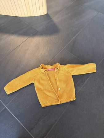 Babyfriends Strickjacke gelb Baumwolle Grösse 68 wie neu