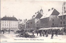 CHAUX-de-FONDS, place du marché