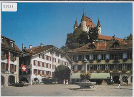 Thun - Rathausplatz mit Schloss