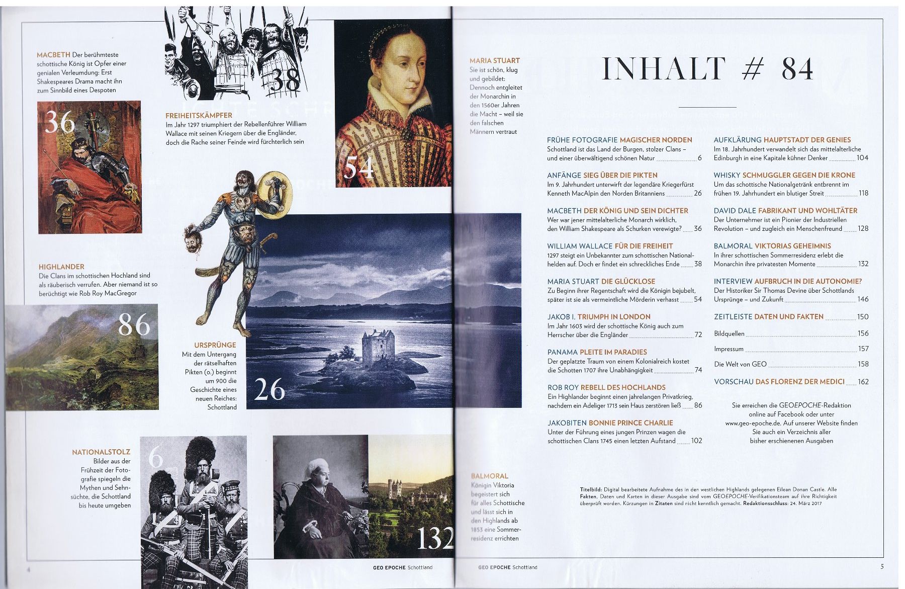Zeitschriften & Magazine: GEO EPOCHE Nr. 84: Schottland – Gebraucht aus Unterengstringen von Lastchance 1