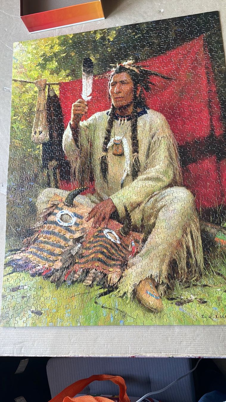 Puzzle: Puzzle Indianer Person Teile 1000 – Usato da Pratteln venduto da 66werni 1