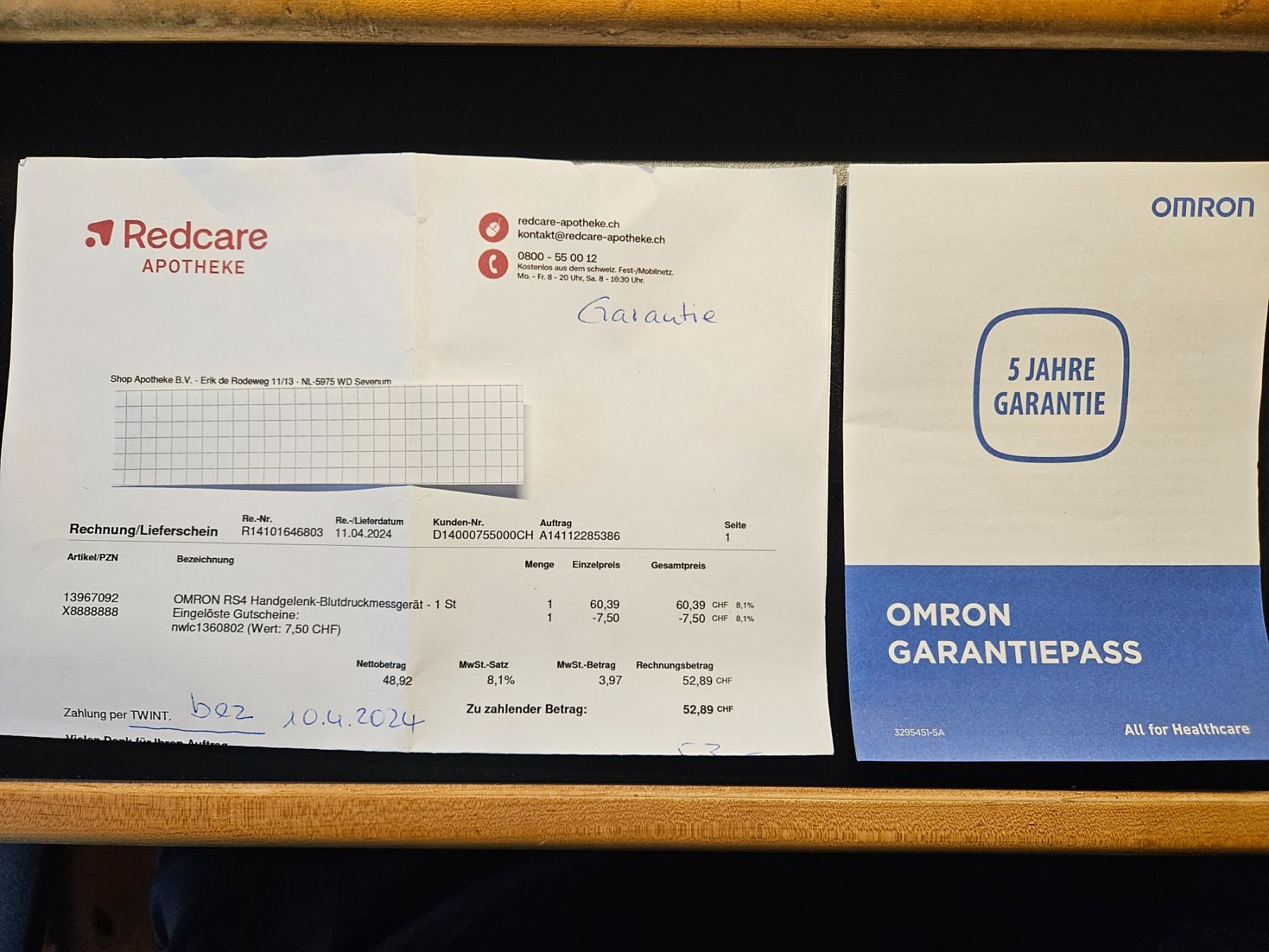 Omron Medizinische Geräte: Omron RS4 Blutdruckmessgerät Handgelenk – Gebraucht aus St. Stephan von Tinelj 6