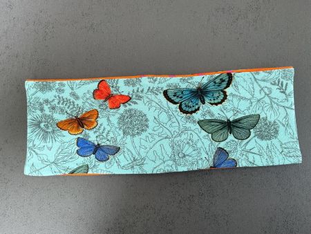 NEUES Stirnband, Schmetterlinge/ Tupfen (zweiseitig)
