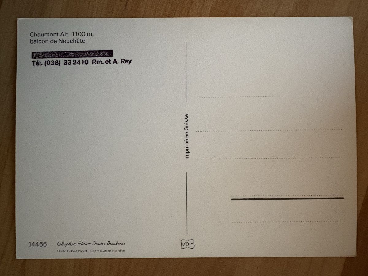 Cartoline postali: AK von Chaumont / Bslcon de Neuchâtel – Usato da Rümlang venduto da Kartenpost1 1