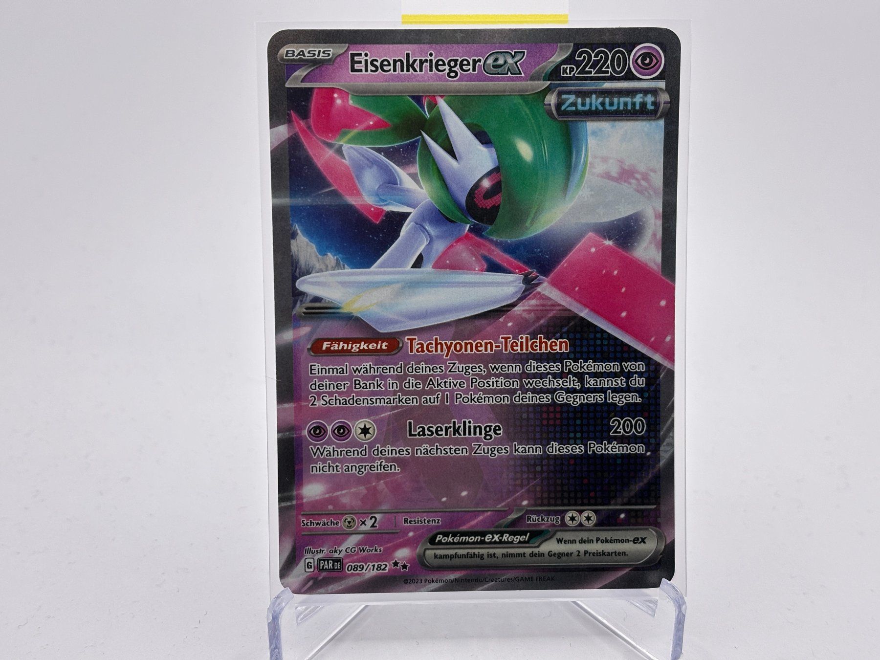 Pokémon Sammelbilder & Trading cards: Paradoxrift - Eisenkrieger ex  (PAR 89) - DE – Neu (gemäss Beschreibung) aus Allschwil von Bullach