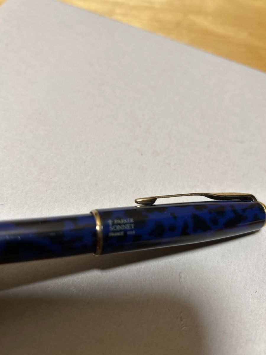 Parker Stifte & Marker: Stylo Parker Sonnet bleu marbré – Gebraucht aus Corcelles NE von Avossouhaits 2