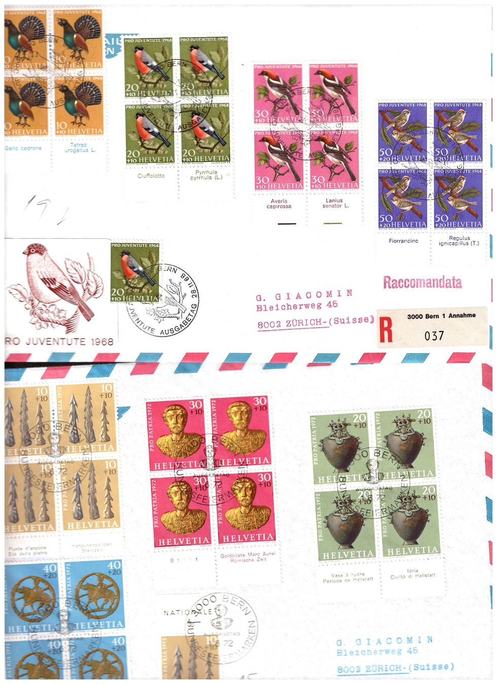 Alle Briefmarken: GROSSBRIEFE – Gebraucht aus Dübendorf von Piero2 5