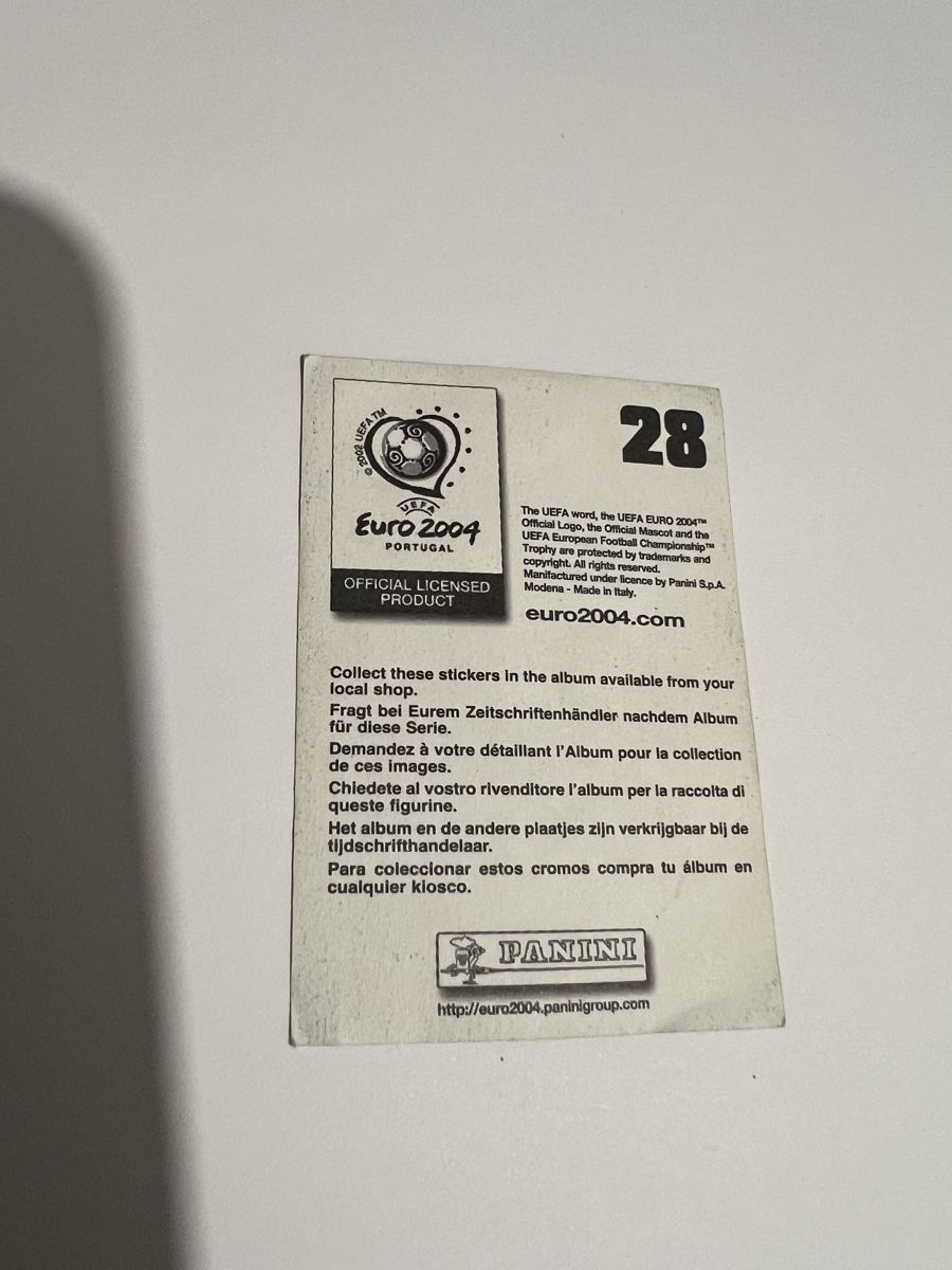 Panini Sammelbilder & Trading cards: Panini EM 2004 Bild – Gebraucht aus Willisau von Neiro77 1