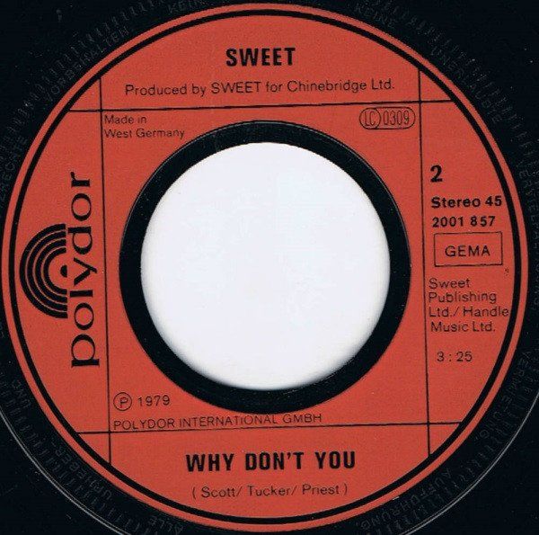 Dischi in vinile: 45 TOURS SWEET - ROCK – Usato da PORRENTRTUY venduto da RABAIS_SPORT 2
