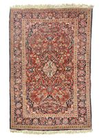 Antique Mohtasham Kashan laine noué main. Iran, 220x134 cm