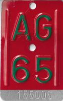 Velonummer AG 65