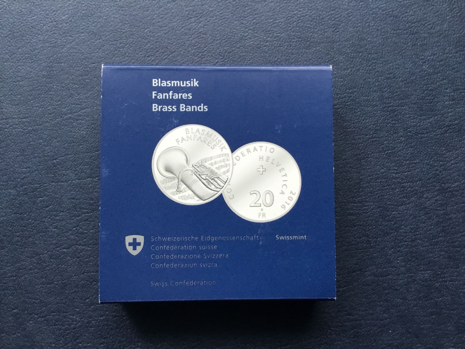 Tutti le monete: 20 Franken Silbermünze Blasmusik 2016 PP – Nuovo e nell'imballaggio originale da St. Margrethen SG venduto da alfapeugeot10 7