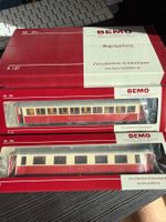 Bemo RhB Salonwagen Set 7255 125 AS 1154 / AS1161 Rot Creme