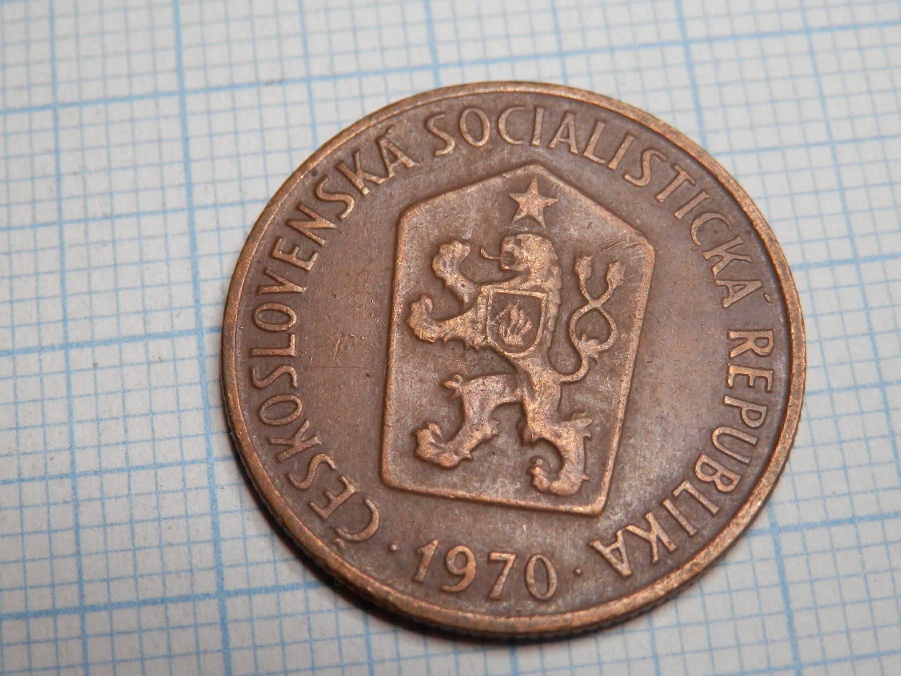 Tutti le monete: Tschechoslowakei 50 Heller, 1970 – Usato da Weiach venduto da weiach81