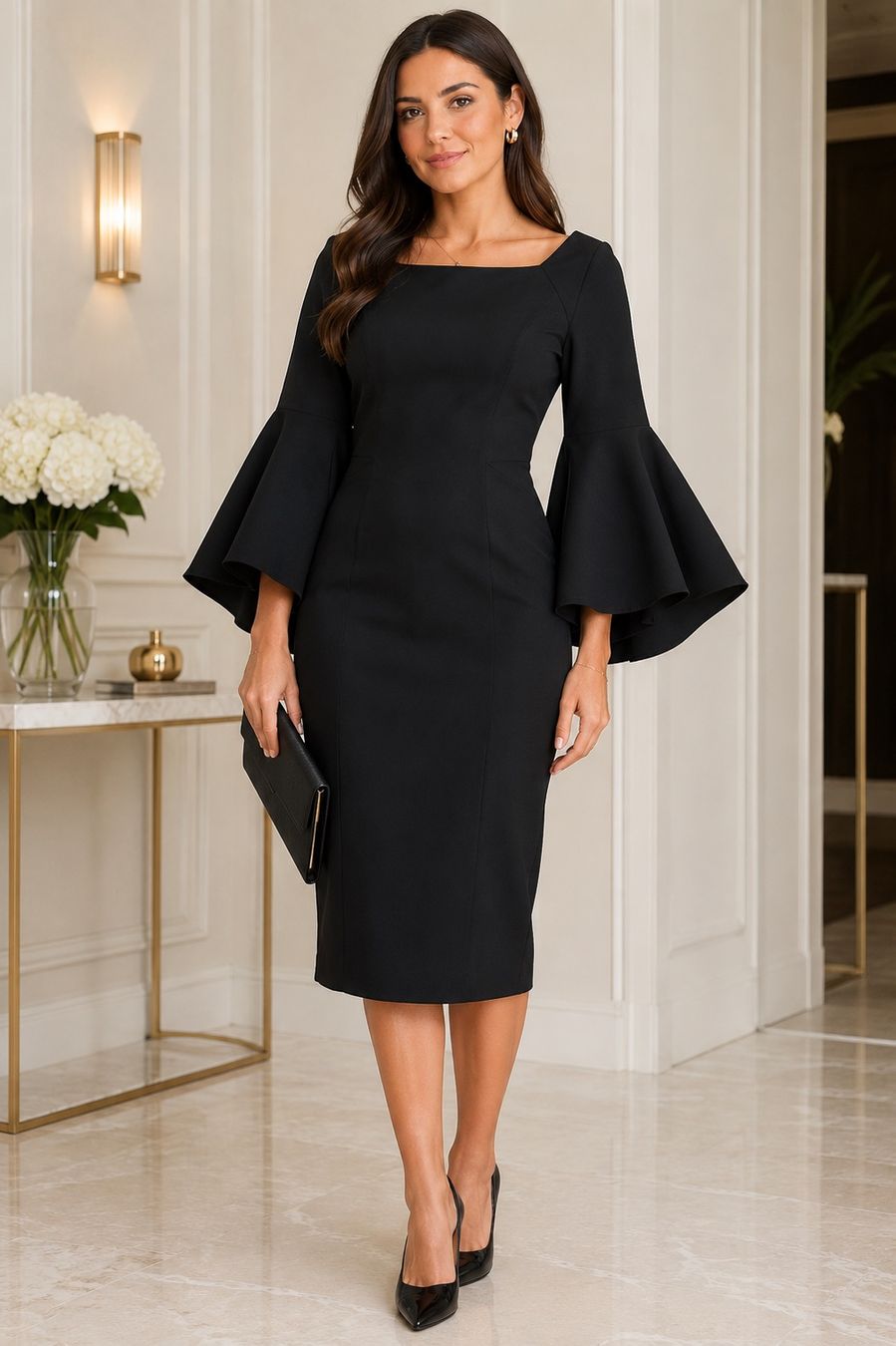 Robes: Coast Evening Black Dress – D'occasion à Corsier-sur-Vevey par Kristina.Nova