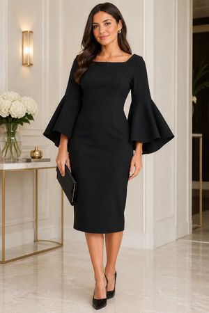 Coast Evening Black Dress