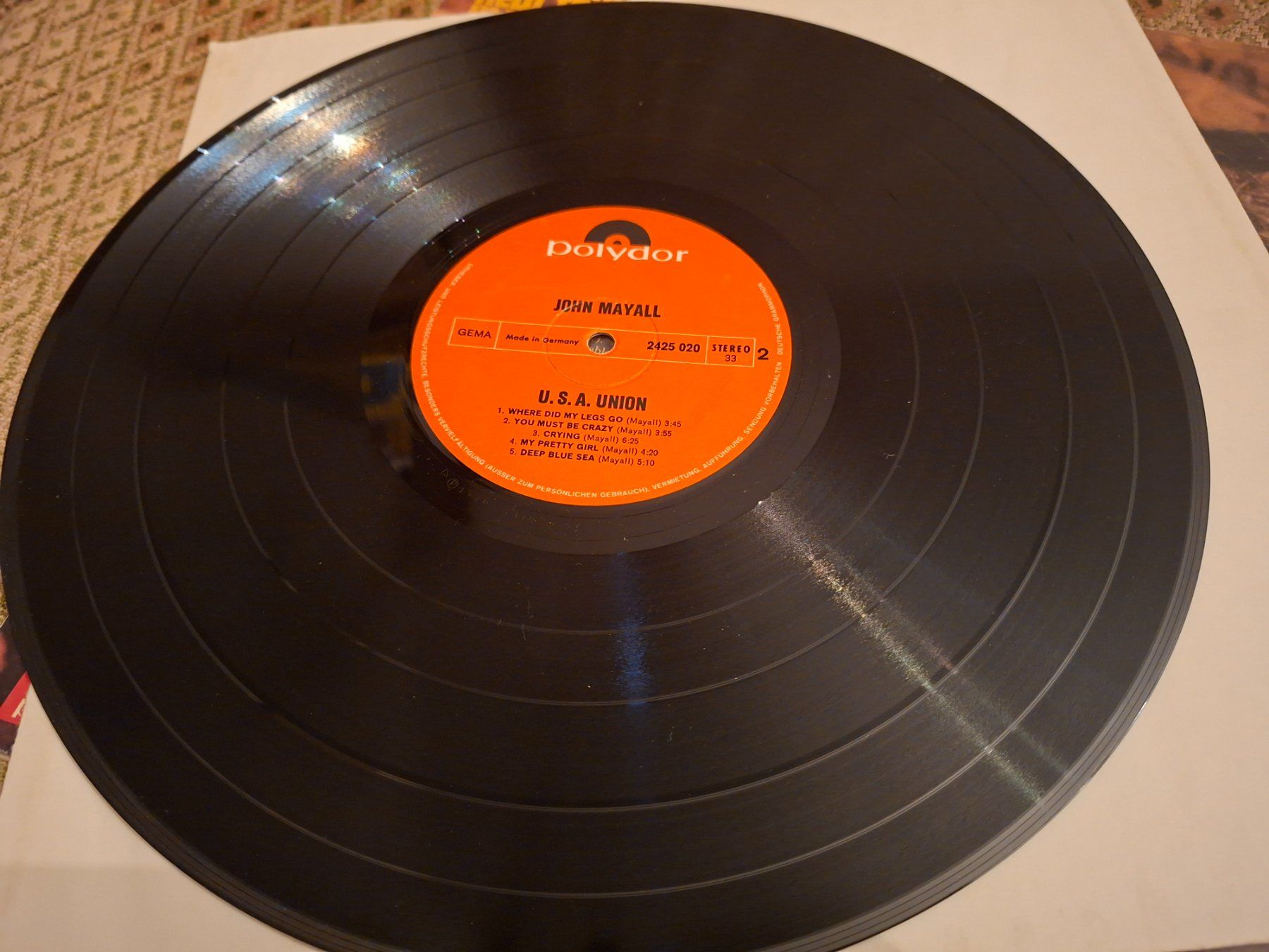 Dischi in vinile: Blues/Rock LP - John Mayall - USA Union - Gatefold – Usato da Bernex venduto da Wannabehasbeen01 6