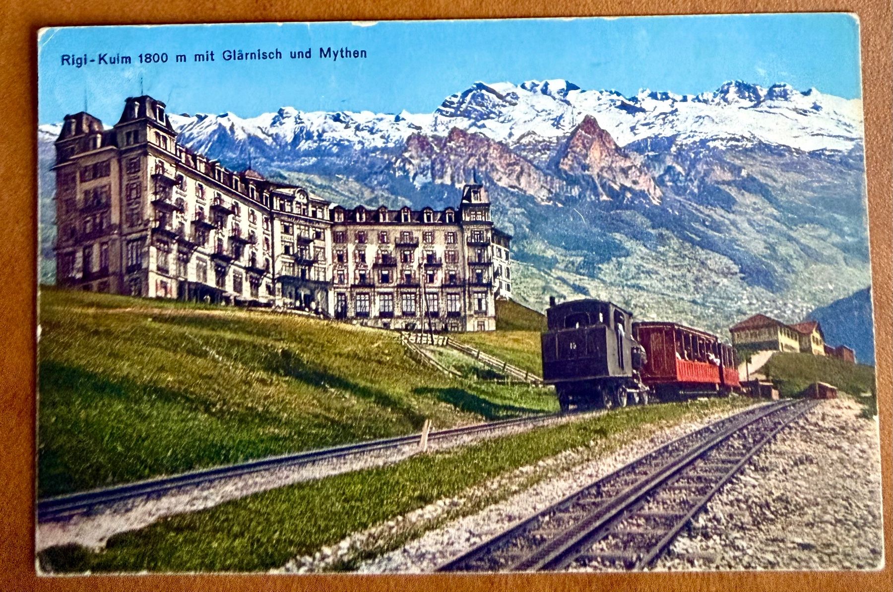 Cartes postales: Rigi - Kulm - Bahn mit Glärnisch 1925 – D'occasion à Lutry par Ediego