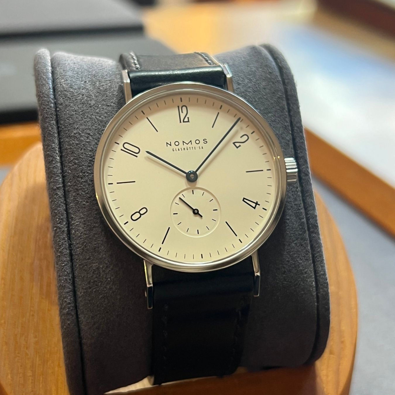 Nomos Orologi: Nomos Tangente Stem-Winder Full Set Expo2000 – Usato da Carouge GE venduto da Watchaser 1