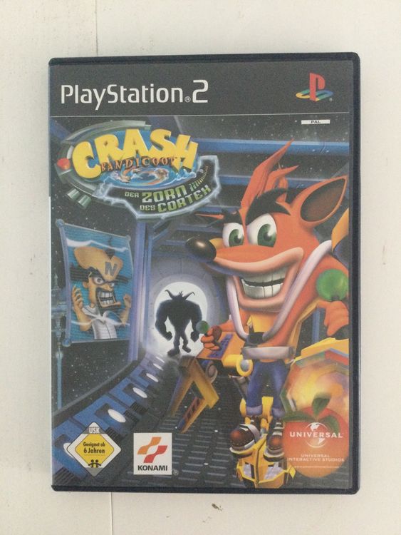 Jeu PS2 Crash Bandicoot La Vengeance De Cortex - Version PAL, Bon état, Testé