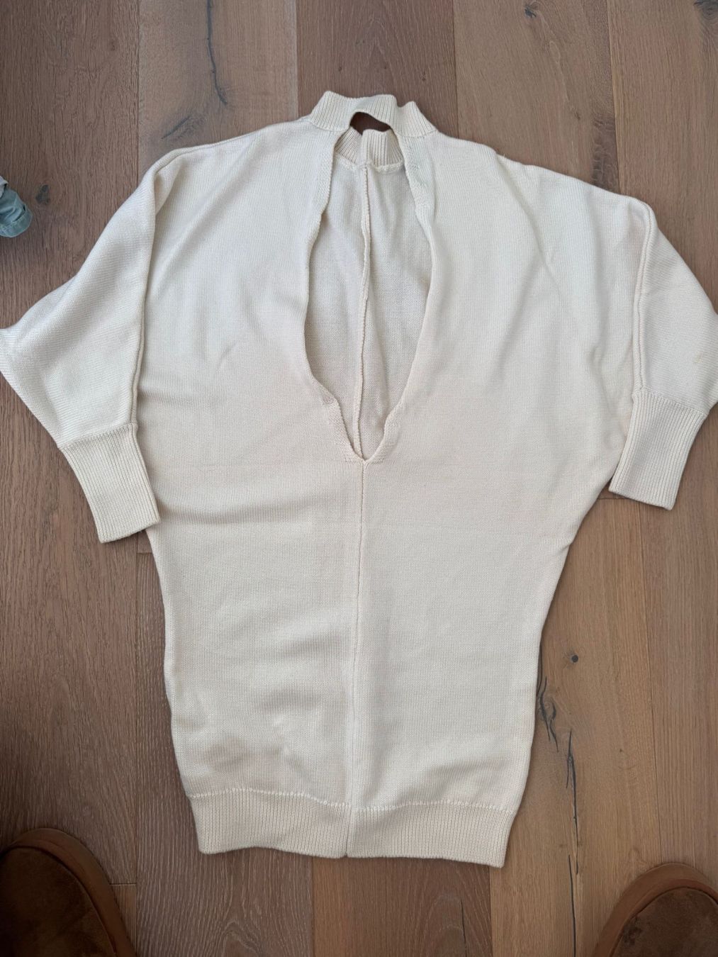 Maje Maglioni & Felpe: Open Back Cream Maje Dress / pull-over – Usato da Zürich venduto da maricampos 2