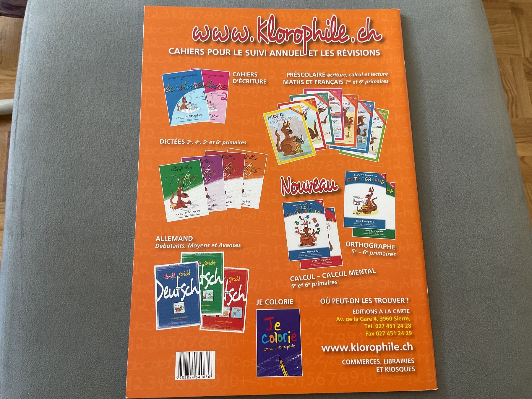 Bücher: Cahier de vacances klorophile neuf 4e – Neu und originalverpackt aus Icogne von luna.16 1
