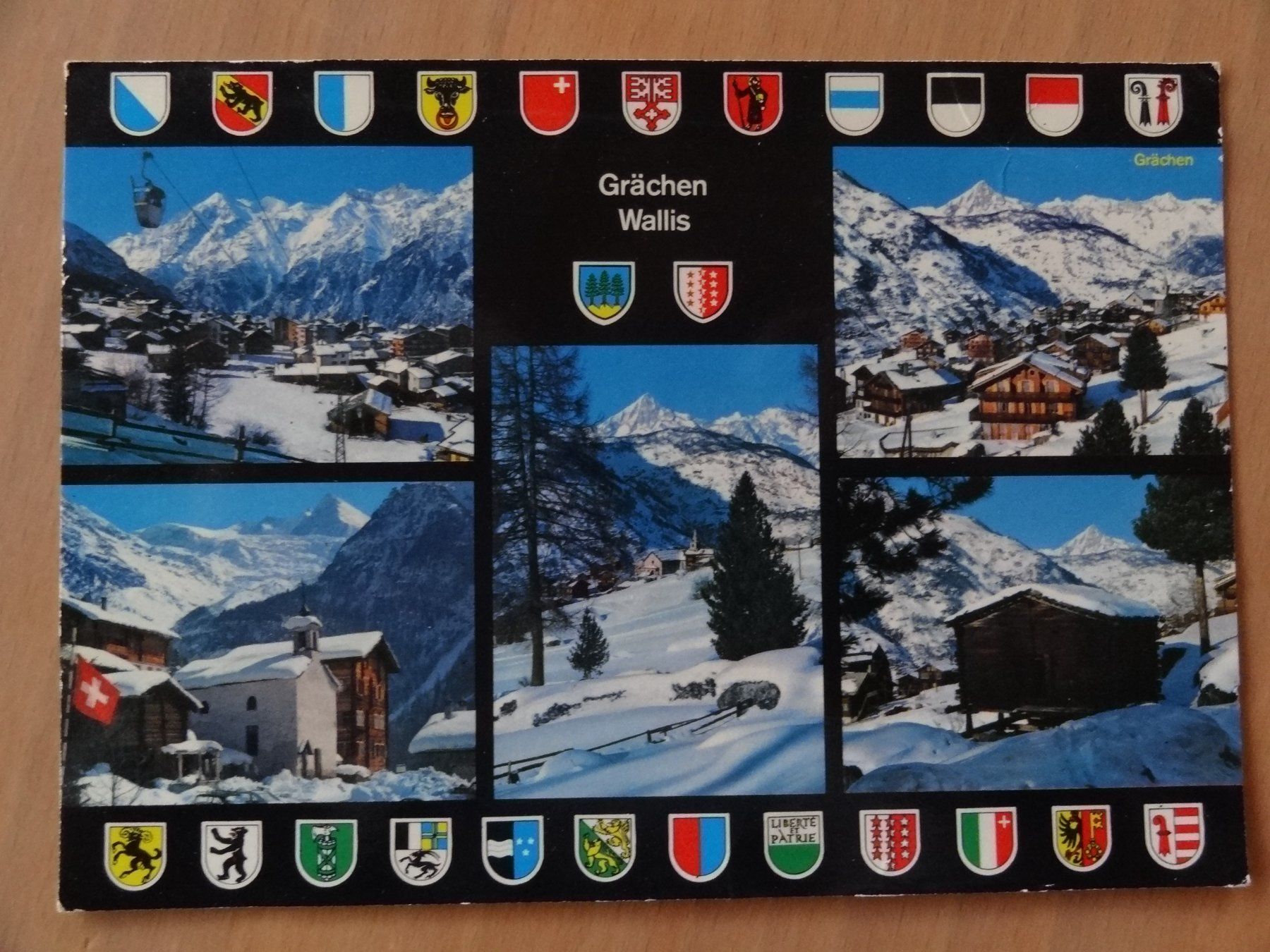 Ansichtskarten: Grächen - Wallis - 1983 – Gebraucht aus St Léonard von Riglin