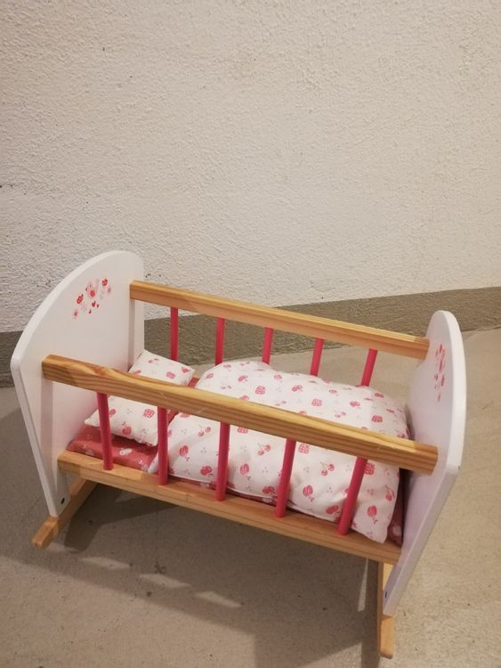 Puppenbett Für Puppenhaus - Schaukelwiege Für Babypuppen