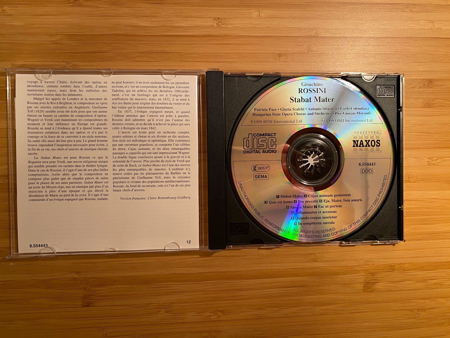 CD: Rossini Stabat Mater – Nuovo (secondo la descrizione) da Zürich venduto da Wim-Broccoli 2