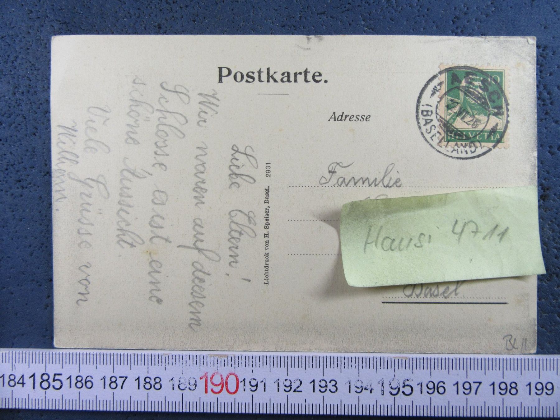 Cartes postales: PFEFFINGEN BL AK 1926 RUINE – D'occasion à Ettingen par Hausi4711 1
