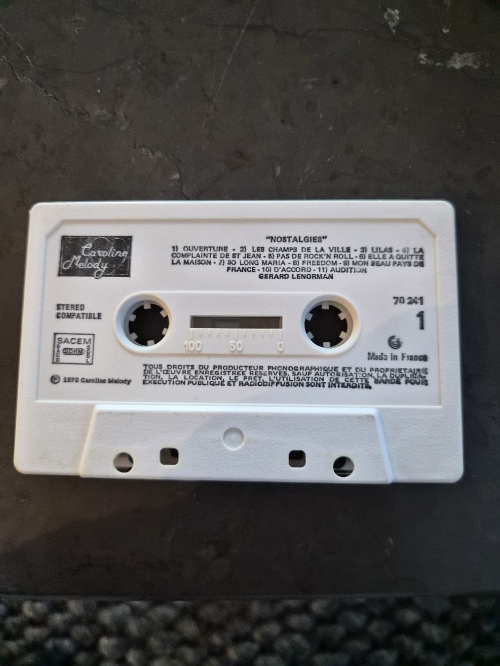 Musicassette: Cassette Audio Gérard Lenorman Nostalgies, Double Durée! – Usato da La Joux FR venduto da car_ck96 4