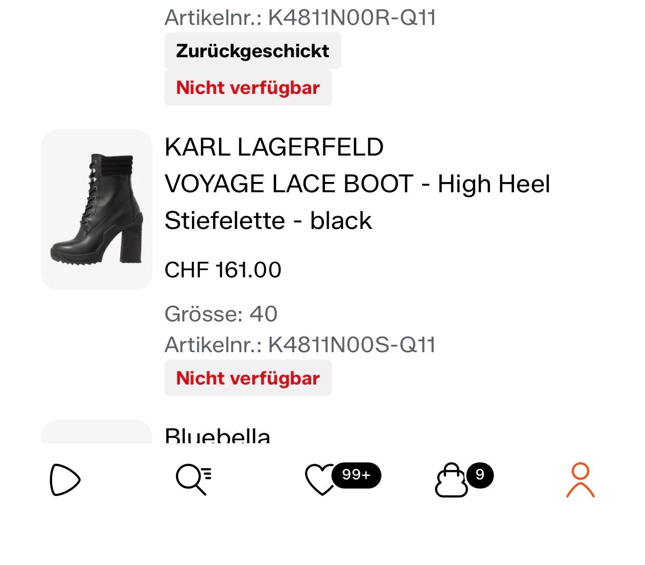 Karl Lagerfeld Damenschuhe: Karl LAGERFELD Leder ankle boots – Gebraucht aus Schlieren von van_qcj5 4