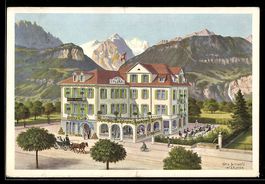 Meiringen, Blick zum Hotel Flora, 1926