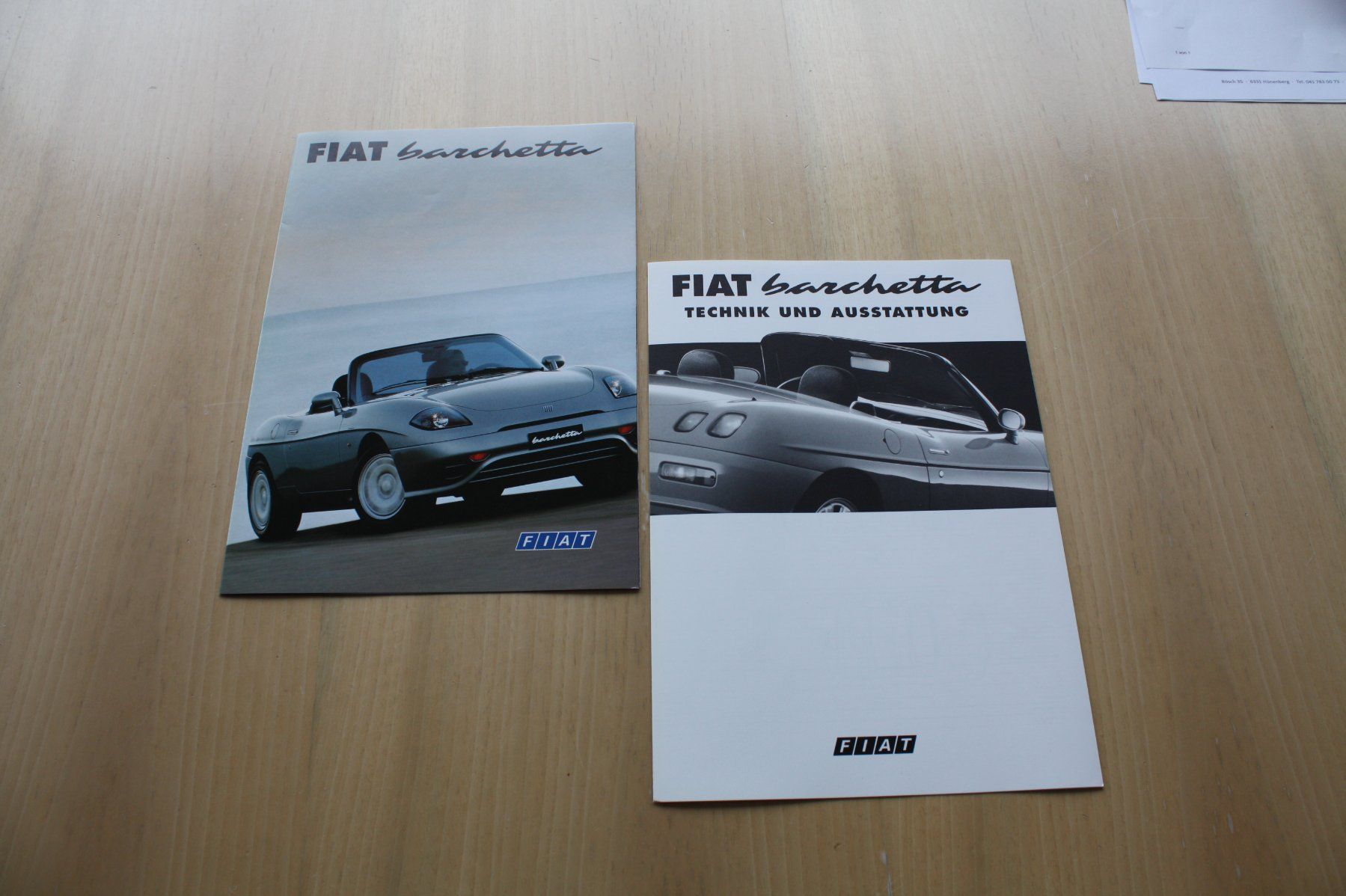 Fiat Documenti: Fiat Barchetta Prospekt 5/1996 – Usato da Wikon venduto da erwin400