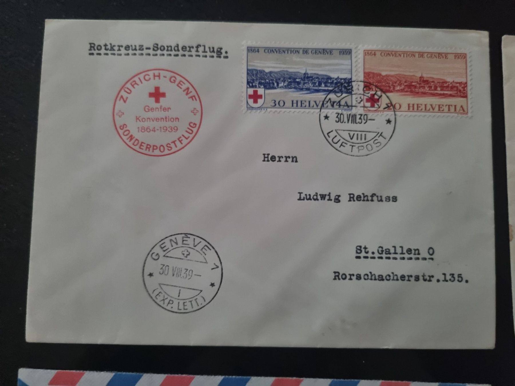 Tutti i francobolli: Lot mit 6 CH Flugpost Briefe – Usato da Gümligen venduto da Geniusbuy 2