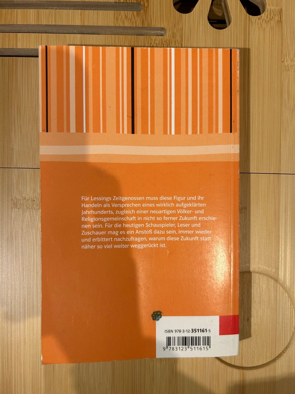 Bücher: Gotthold Ephraim Lessing: Nathan der Weise – Gebraucht aus Viganello von moraine 1
