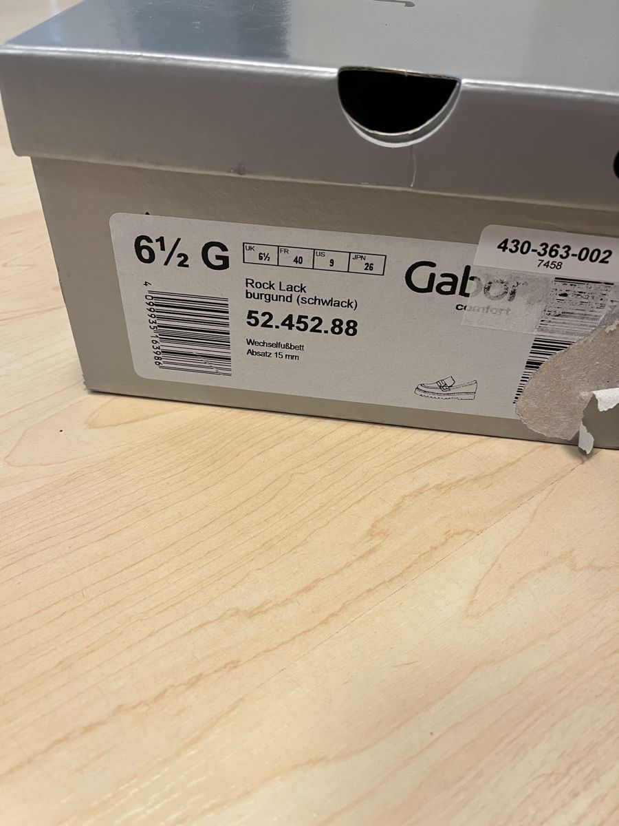 Gabor Scarpe da donna: Gabor Sliper Gr. 6.5 Leder bordeaux – Nuovo e nell'imballaggio originale da Rotkreuz venduto da zisii 4
