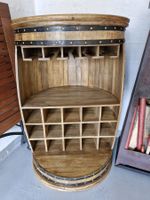 Barschrank im Weinfass Design NEU aus Mangoholz N.P.600Fr.