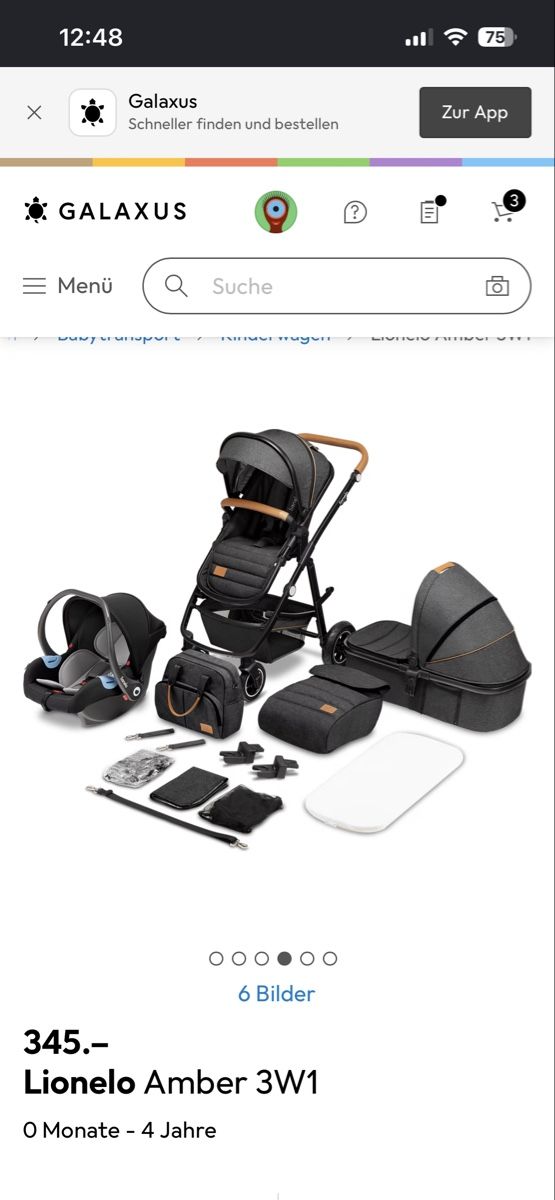 Lionelo Kinderwagen: Lionelo 3 in 1 Kinderwagen – Gebraucht aus Wölflinswil von ale_km7m