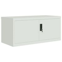 Aktenschrank Hellgrau 90x40x40 cm Stahl