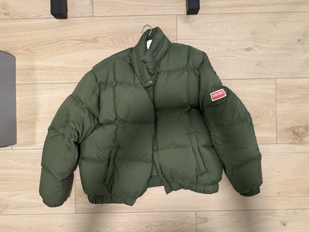 Cozy Kenzo Puffer Jacket - Olive Green