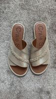Craie Studio – Mules en cuir véritable doré 37.5- 38